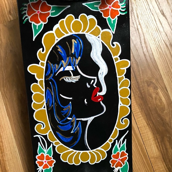 Hand Painted Sailor Jerry Skateboard - Picture 2 of 4